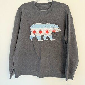 Gray Bear Graphic Sweatshirt